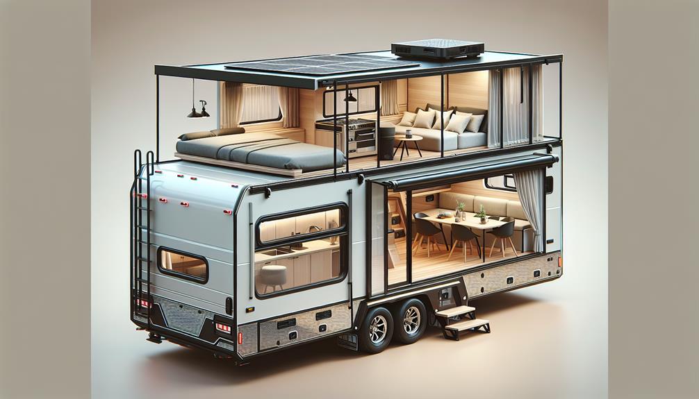 cargo trailer converted into camper
