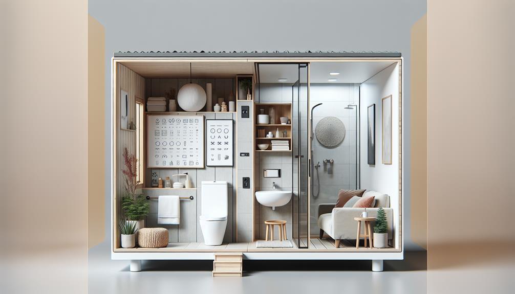 compact living bathroom inclusions