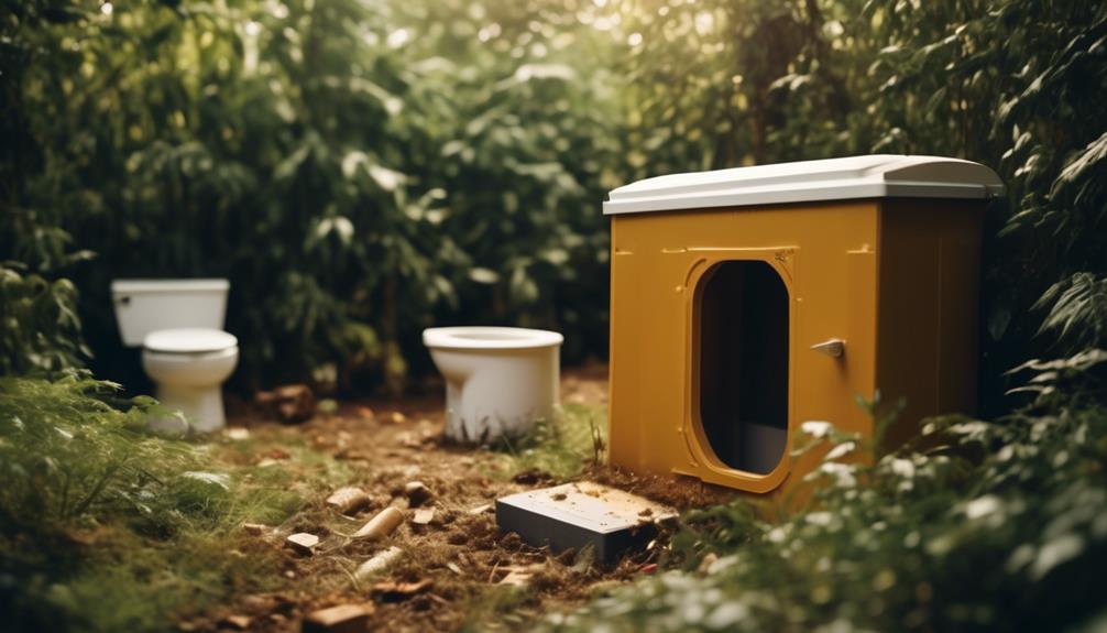 composting toilet with urine diverter guide