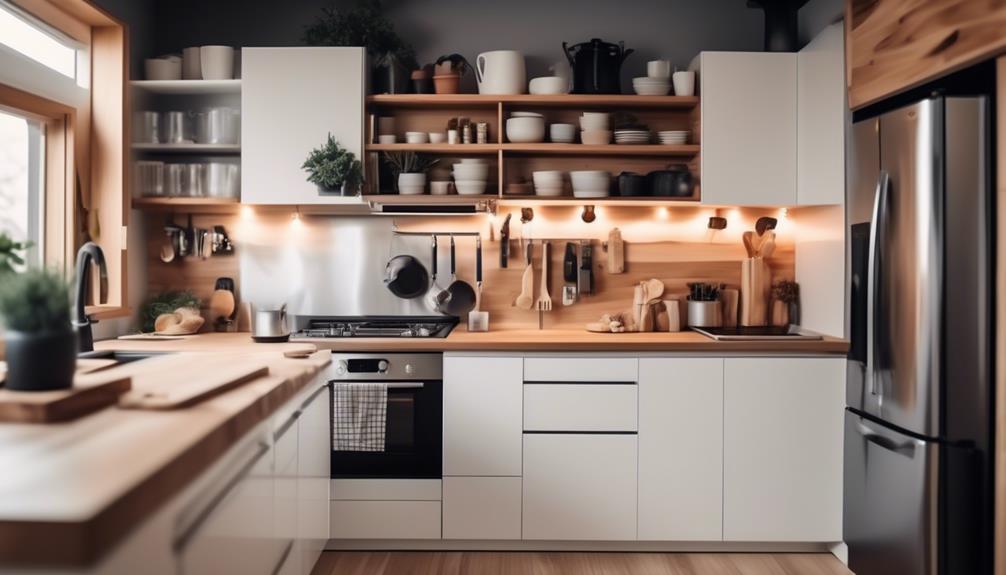 efficient storage solutions for tiny house kitchens