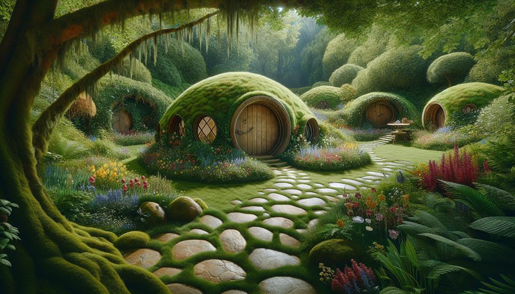 magical hobbit inspired backyard oasis