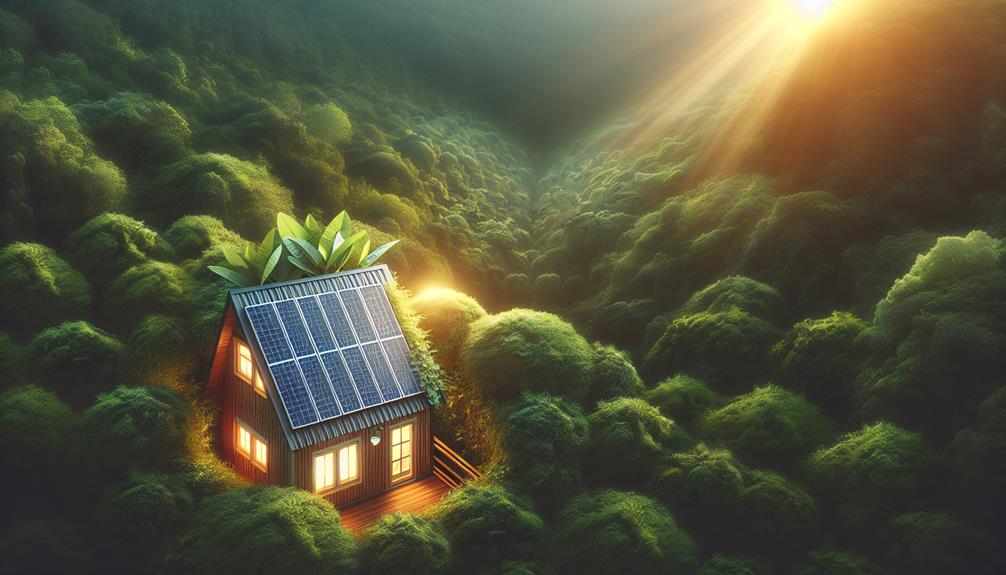 solar powered tiny house success